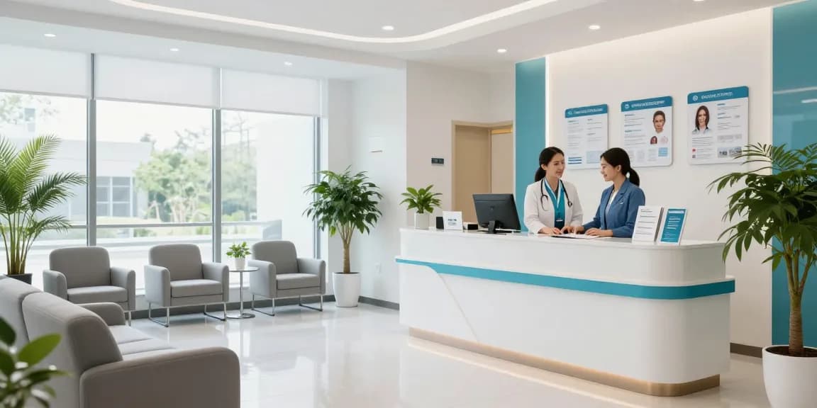 Hair transplant Turkey consultations at a health clinic with professional staff, patient care, advanced medical services.