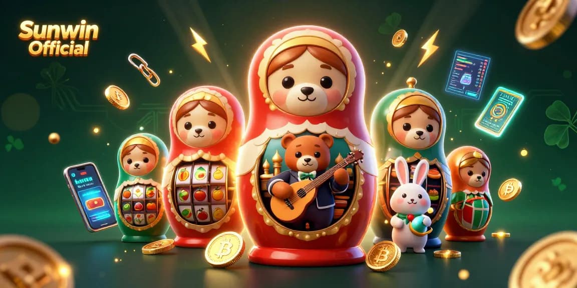 Spin the reels with Sunwin Official in this vibrant and dynamic casino scene.