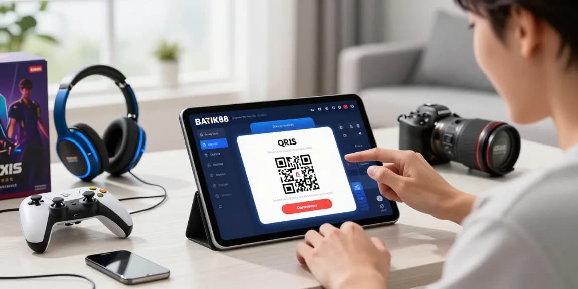 Interaksi pengguna di platform BATIK88 dengan fitur deposit QRIS yang cepat, aman.
