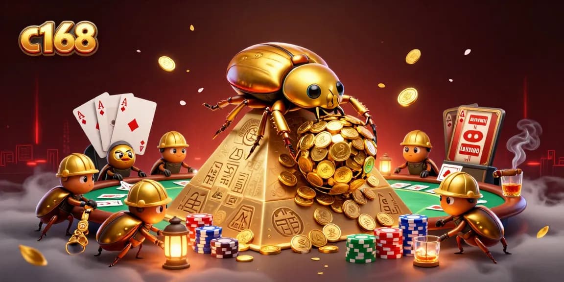 c168 beetles roll golden coins, enhancing your gambling experience with dynamic casino action.