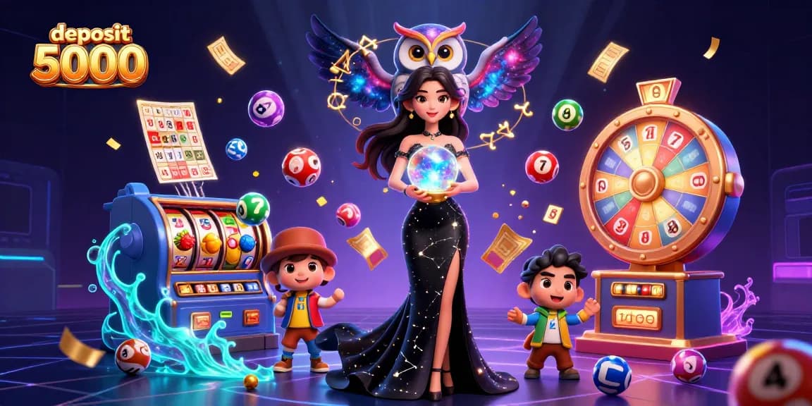 Experience the thrill of deposit 5000 with this vibrant and dynamic casino scene showcasing winning elements.