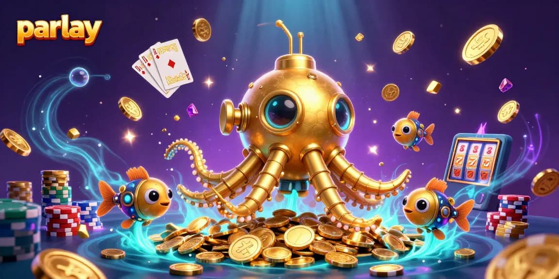 Engage with the parlay experience in vibrant 3D casino art showcasing luck and fortune.