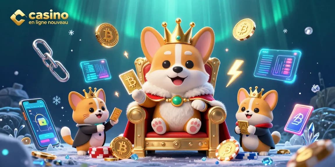 Jouez sur un casino en ligne nouveau avec des éléments animés captivants tels que des pièces Bitcoin et Ethereum.