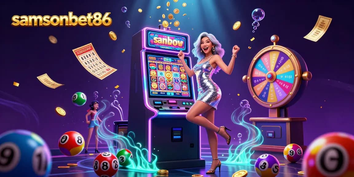 Experience thrilling moments at samsonbet86 with vibrant slot machines and exciting game elements.