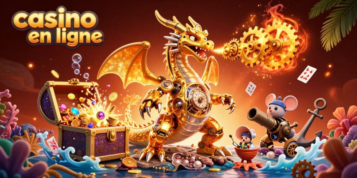 Jouez au casino en ligne avec ces dragons et trésors fantastiques, une expérience magique garantie.