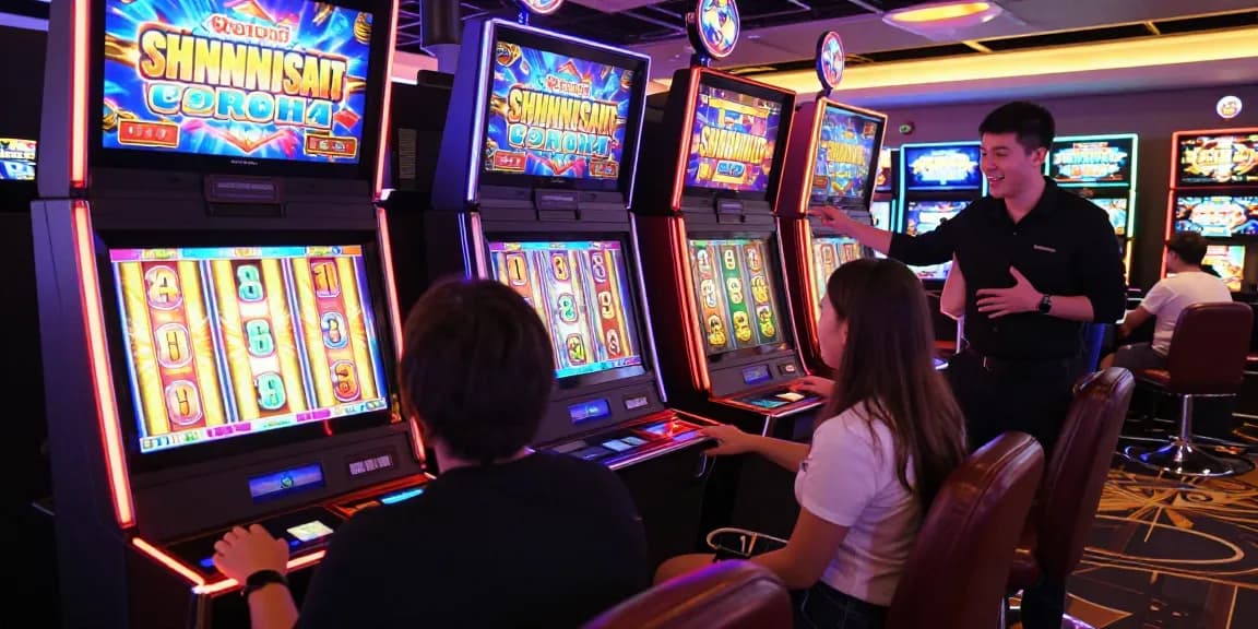 Pengalaman bermain slot gacor di kasino modern dengan pemain bersemangat.