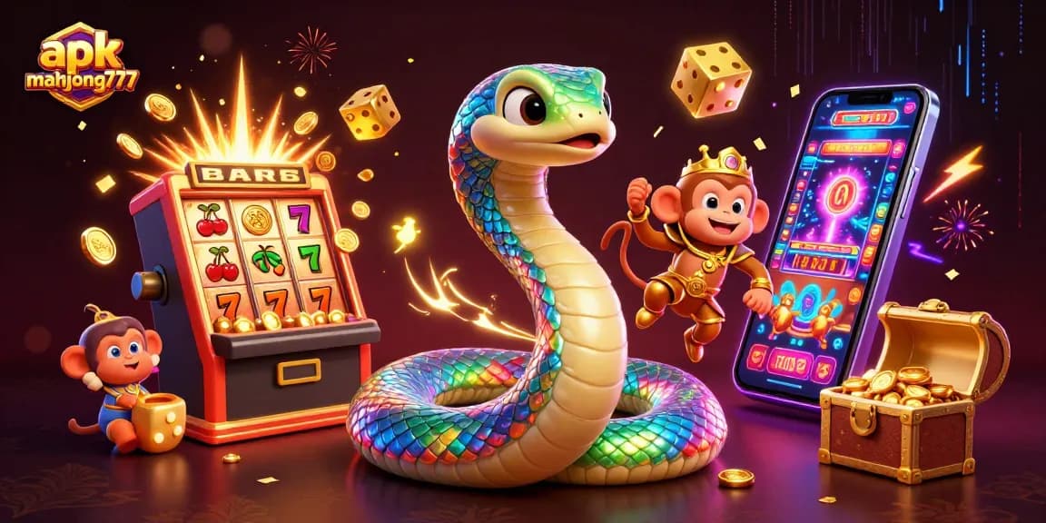 Experience the thrilling adventure of apk mahjong777 with a vibrant 3D casino scene full of excitement.