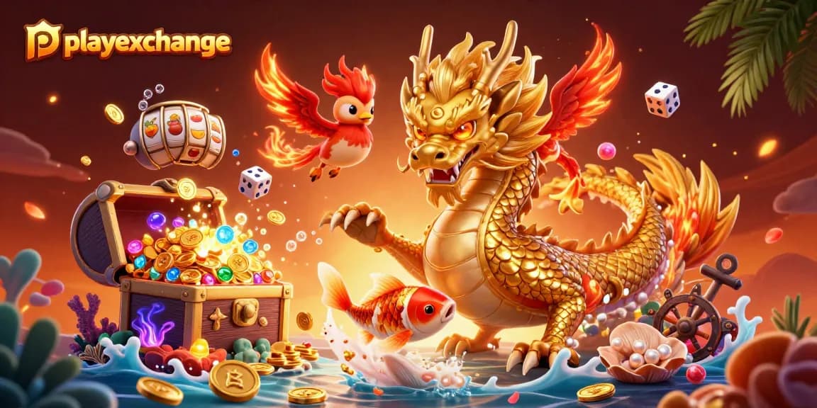 Engage with the thrilling rewards of playexchange through captivating visual elements and gaming icons.