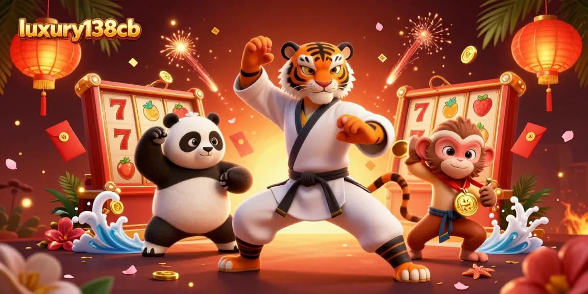 Experience thrilling gameplay at luxury138cb with exciting slot machines and vibrant characters.
