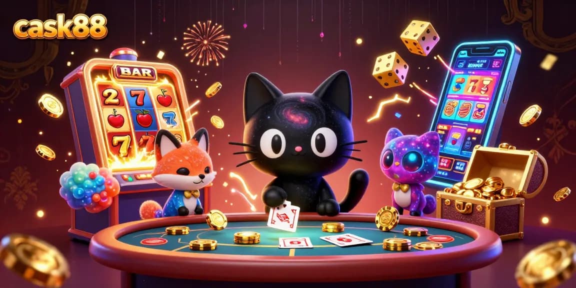 Pulling in chips and cards, the cask88 black hole cat dazzles at the cosmic casino table.