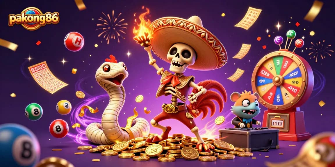 Engage with pakong86, featuring a vibrant celebration of casino excitement with characters and dynamic game elements!