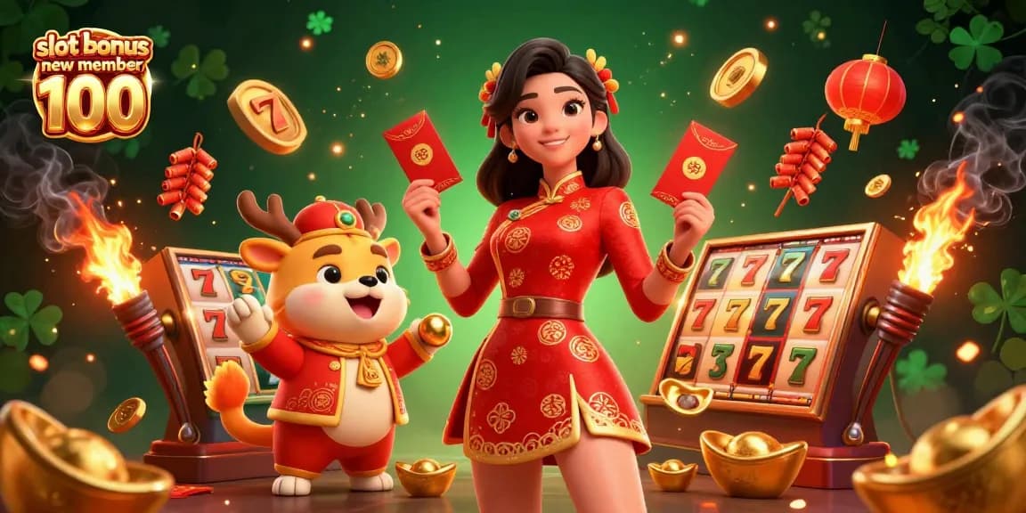 Spin to win with the slot bonus new member 100 promotion at an exciting online casino.