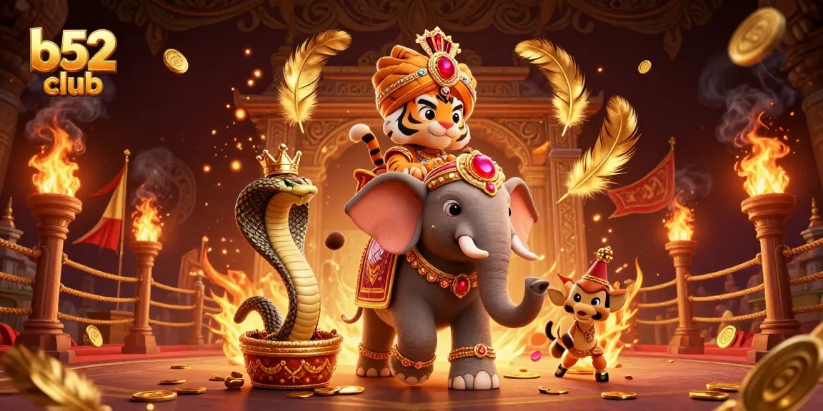 Engage in vibrant gaming action at b52 club with exciting characters and dynamic casino elements.