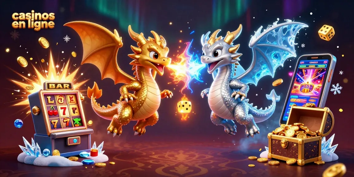 Jouez aux casinos en ligne avec l'énergie des dragons dans une scène immersive.