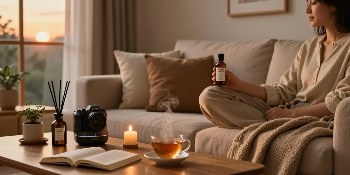Buy Fairly Legal Liquid Incense showcased in a cozy home environment for relaxation.