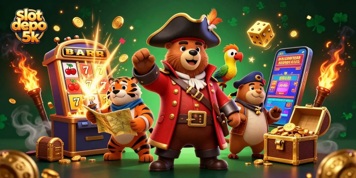 Win big with slot depo 5k in this vibrant casino scene filled with thrills!