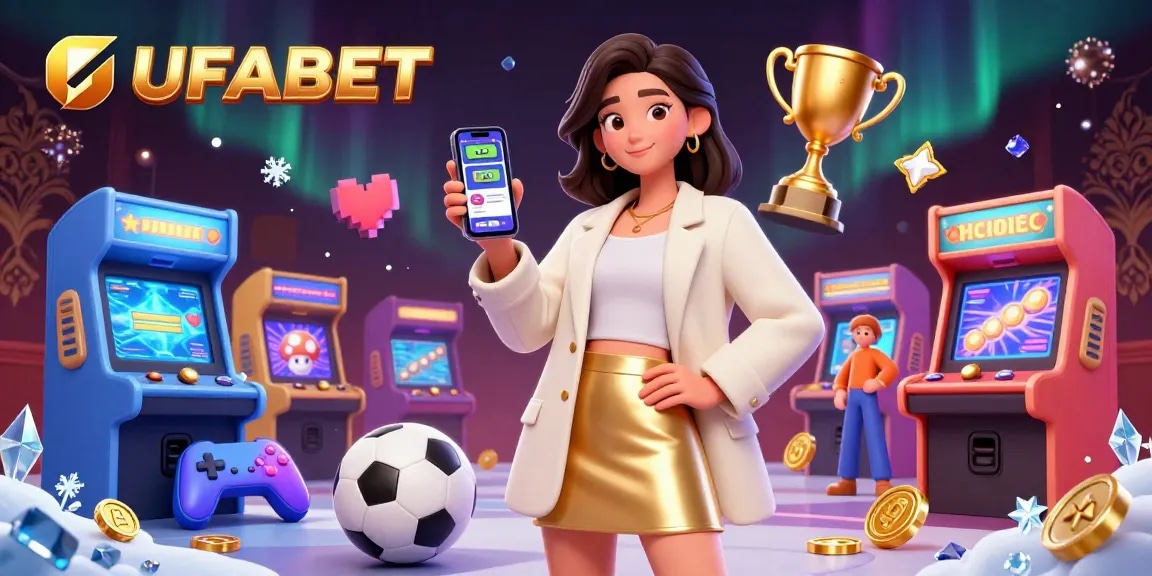 Experience the excitement of UFABET sports betting with engaging 3D visuals and dynamic elements.