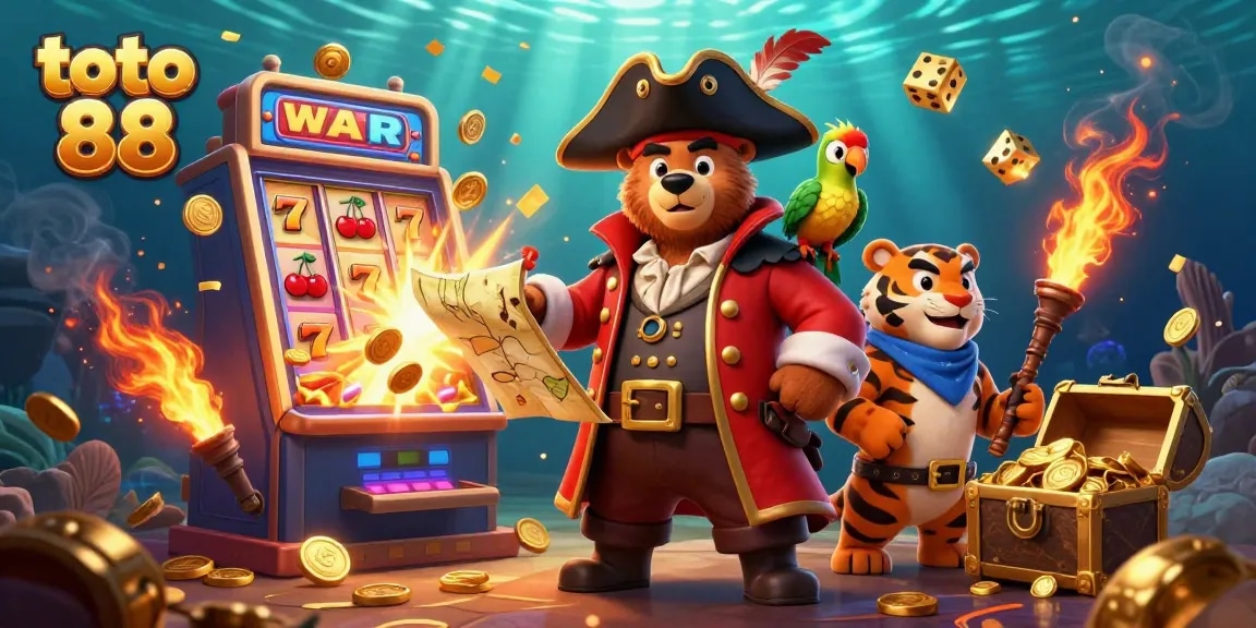 Engage with the thrilling slots experience at toto 88 amidst a vivid pirate adventure.