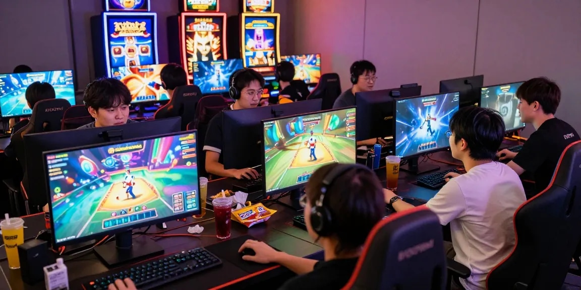 Players immersed in the exciting world of 68gamebai online gaming.