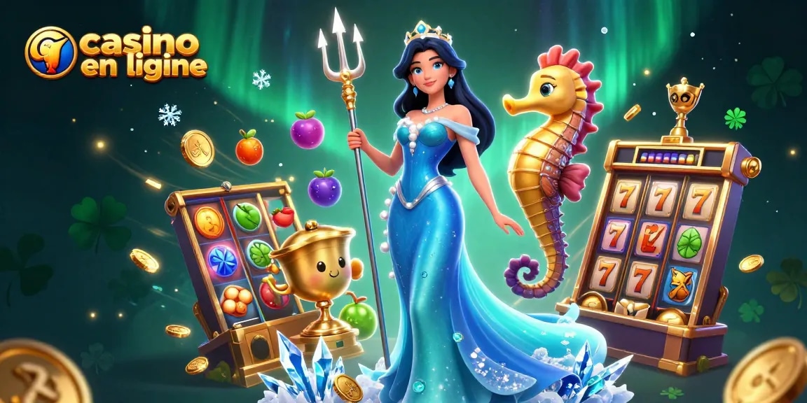 Interagissez avec les casino en ligne et explorez des éléments de casino vibrants et palpitants dans une scène dynamique.