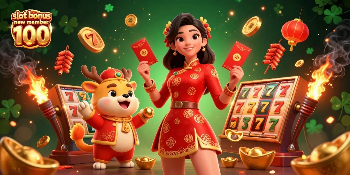 Spin to win with the slot bonus new member 100 promotion at an exciting online casino.