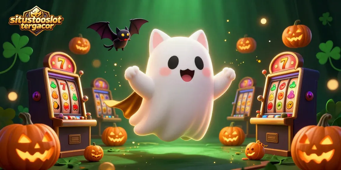 Engage with situstotoslottergacor for a thrilling casino adventure with vibrant ghost cat and slot elements.