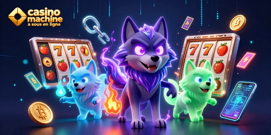 Jouez à la machine à sous en ligne avec style, symboles de gains et ambiance de casino.