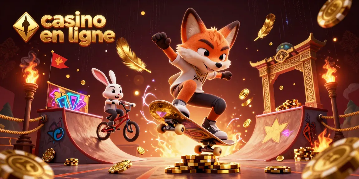 Vivez des moments palpitants dans un casino en ligne avec des personnages animés et des éléments de casino dynamiques.