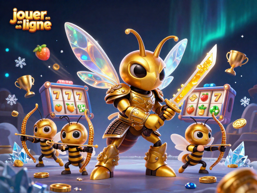 Jouer au casino en ligne avec des machines à sous dynamiques et des personnages colorés illustrant l'excitation des jeux.