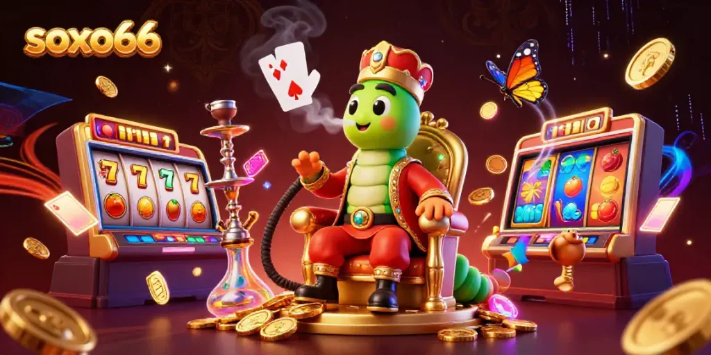 Engage in exciting slot action with soxo66 featuring dynamic game elements and vibrant characters.