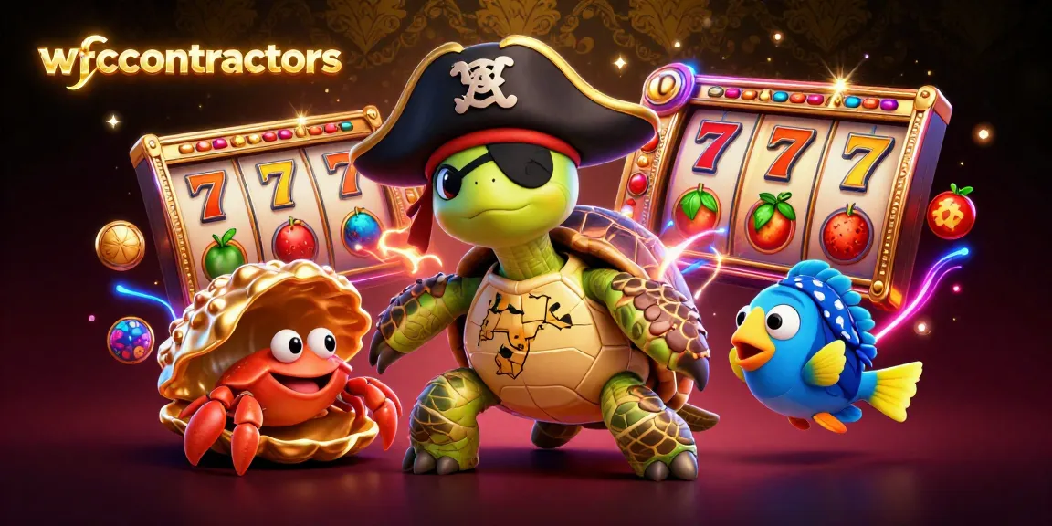 Engage with wfccontractors as 3D cartoon characters explore vibrant casino treasures in a colorful slot scene.