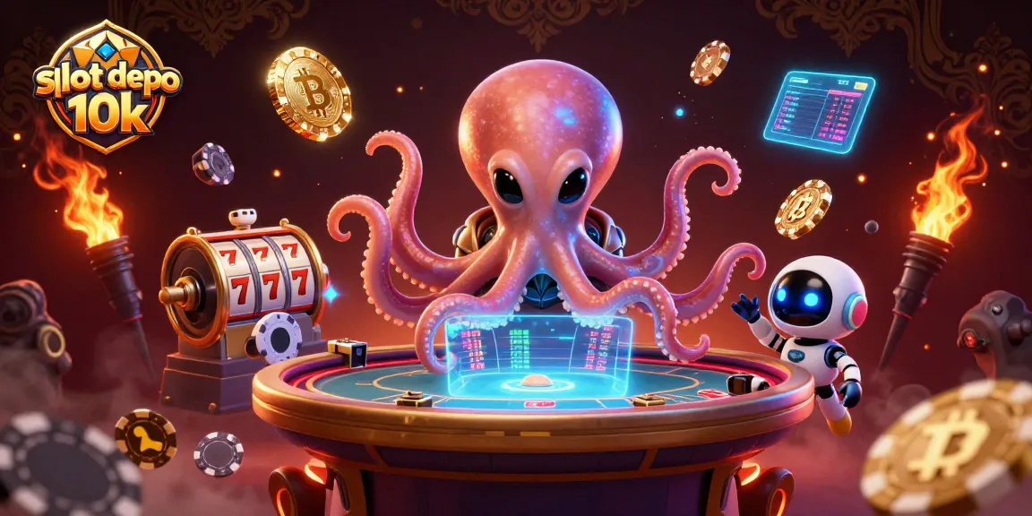 Engage with slot depo 10k by enjoying thrilling casino action in a vibrant cosmic scene.