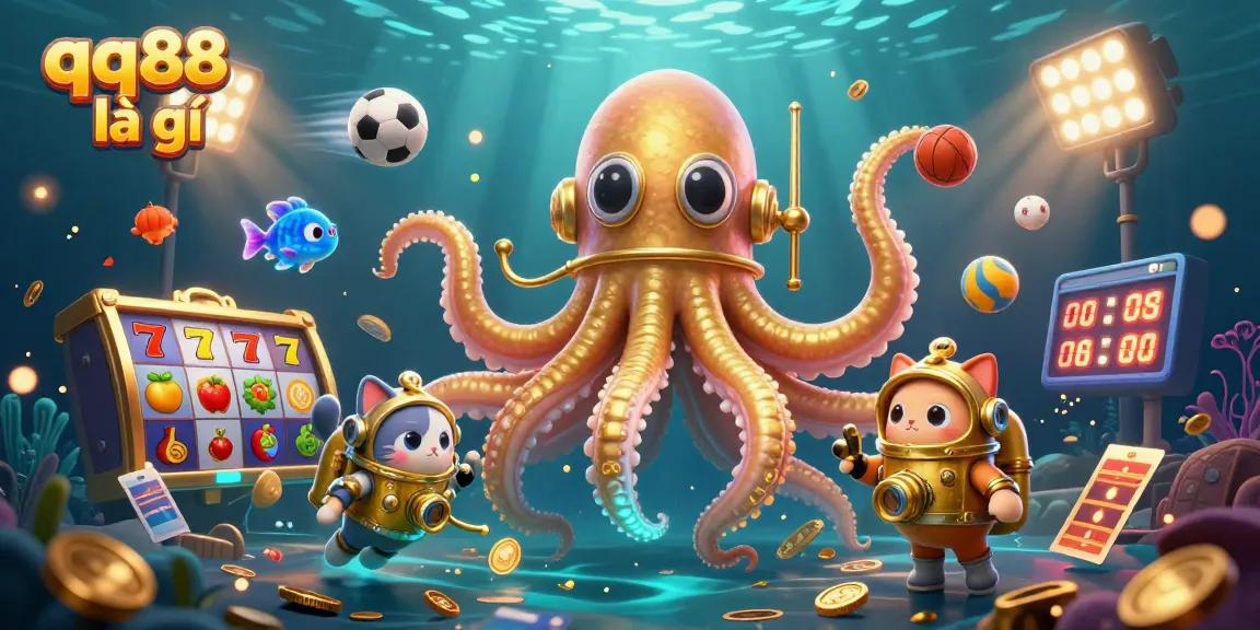 Experience the excitement of qq88 là gì with a vibrant underwater casino scene.