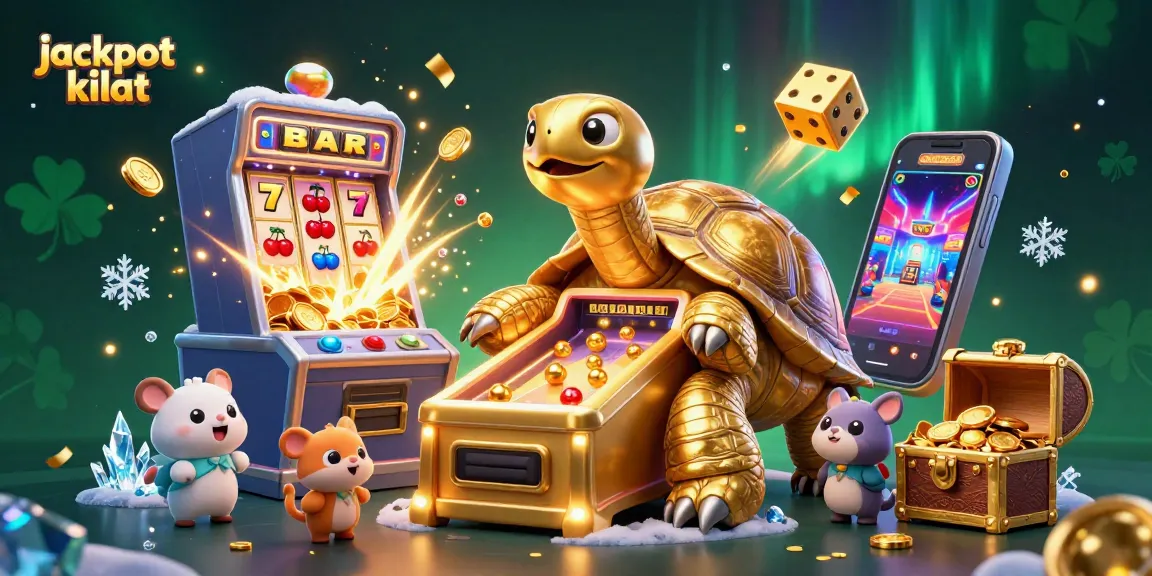 Experience the thrill of jackpot kilat with this vibrant casino scene filled with exciting gaming elements.