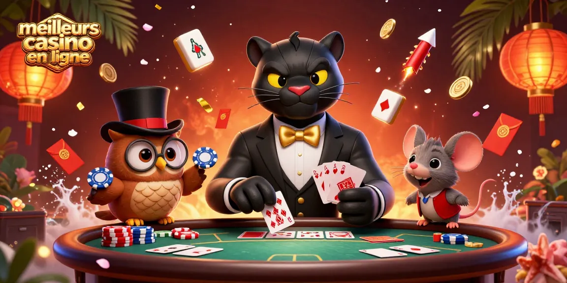 Les meilleurs casinos en ligne offrent une expérience immersive avec une panthère élégante, une chouette et une souris chanceuse.
