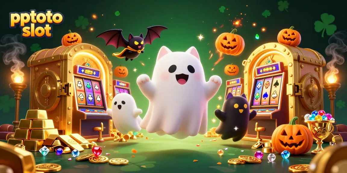 Engage with the thrill of pptoto slot as you explore a vibrant casino scene filled with treasures.